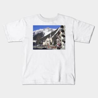 Chamonix Scene Painting Kids T-Shirt